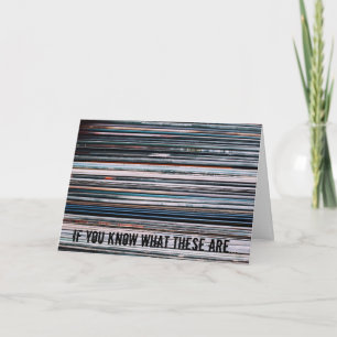 Carte Vinyl LP Album Audiophile Birthday Card