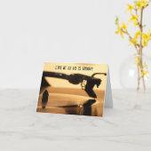 Carte Vinyl LP Record Lover Audiophile Anniversaire (Fleur jaune)