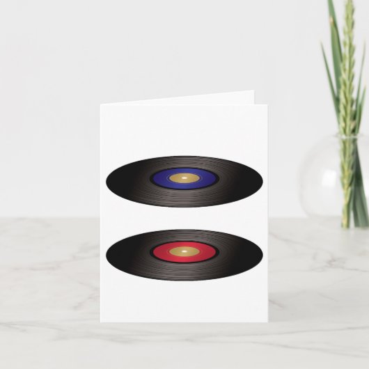 Carte Vinyl Records Note Cards (Devant)