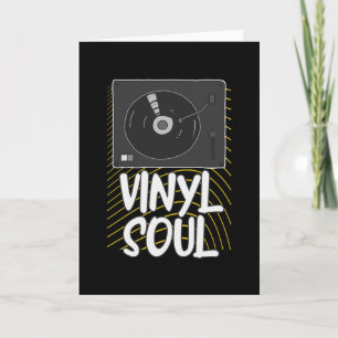 Carte Vinyl Soul Record Turntable DJ