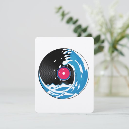 Carte Vinyl Wave (Debout devant)