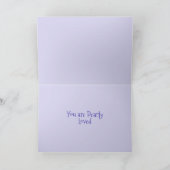 Carte Viole d'aquarelle violet Pansy (Intérieur)