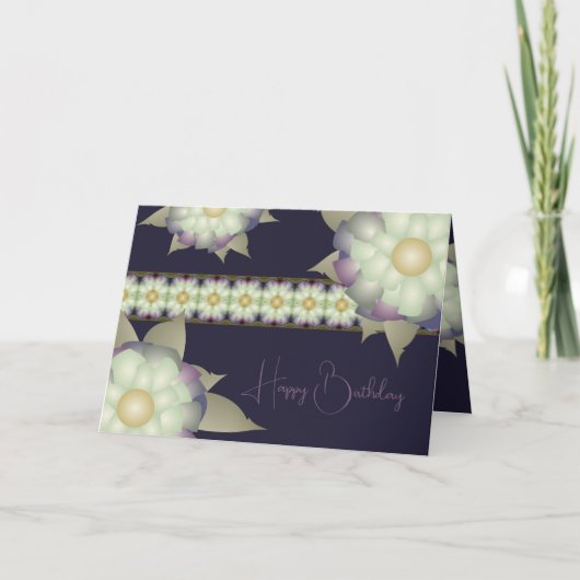 Carte Violet Avec Or (Devant)