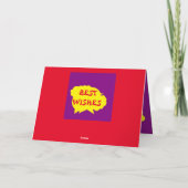 Carte Violet avec une bordure jaune de dessin (Dos)