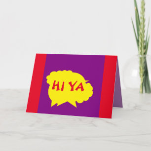 Carte Violet avec une bordure jaune de dessin