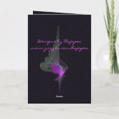 Carte Violet Dervish Art Abstrait (Dos)