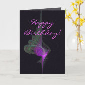 Carte Violet Dervish Art Abstrait (Fleur jaune)