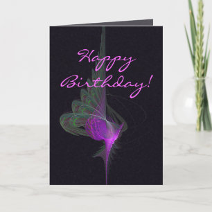 Carte Violet Dervish Art Abstrait