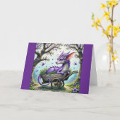 Carte Violet Dragon (Fleur jaune)