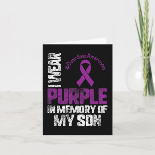 Carte Violet En Mémoire De Mon Fils Mois De Sensibilisat