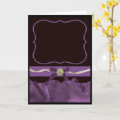 Carte violet et noire avec arc (Fleur jaune)