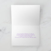Carte Violet Je T'Aime (Intérieur)