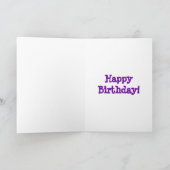 Carte Violet, Joyeux anniversaire ! (Intérieur)