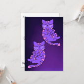 Carte Violet Kitten Twins 2 (Devant/Arrière en situation)