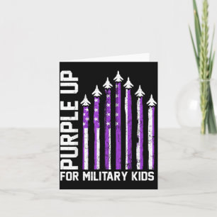 Carte Violet pour les enfants militaires tout-petit femm