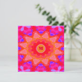 Carte Violet, rose et orange (Debout devant)