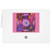 Carte : violet, rose magnifique, globe floral joye (Dos Horizontal)