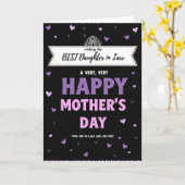 Carte Violet Rose Mothers Day Card (Fleur jaune)