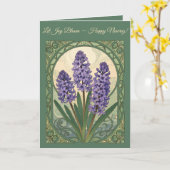 Carte Violet Sonbol Nowruz Hyacinth Bloom (Fleur jaune)