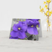 Carte Violets (Fleur jaune)