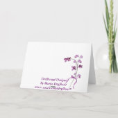 Carte Violets de la fête des mères (Dos)