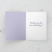 Carte Violets Février Fleur de naissance (Intérieur)