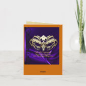 Carte violette Masquerade Or (Dos)
