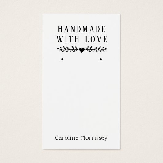 Carte violette simple à oreille bijoux (Devant)