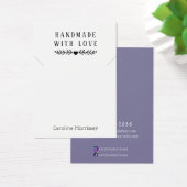 Carte violette simple avec collier de bijoux (Bureau)