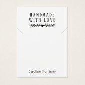 Carte violette simple avec collier de bijoux (Devant)