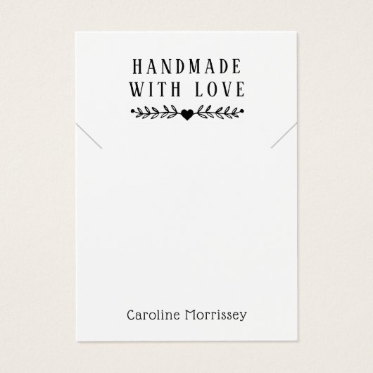 Carte violette simple avec collier de bijoux (Devant)