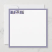 Carte violettes dans un bocal de lune (Dos)