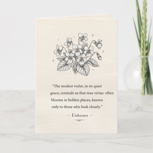 Carte Violettes de février (Devant)