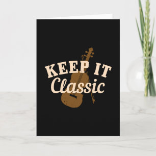 Carte Violin - Gardez-le Classique
