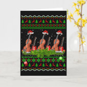 Carte Violin Music Lover Xmas Gift Ugly Christmas Violin (Fleur jaune)