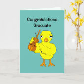 Carte Violon Chick (Fleur jaune)