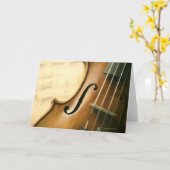 Carte Violon détaillé (Fleur jaune)
