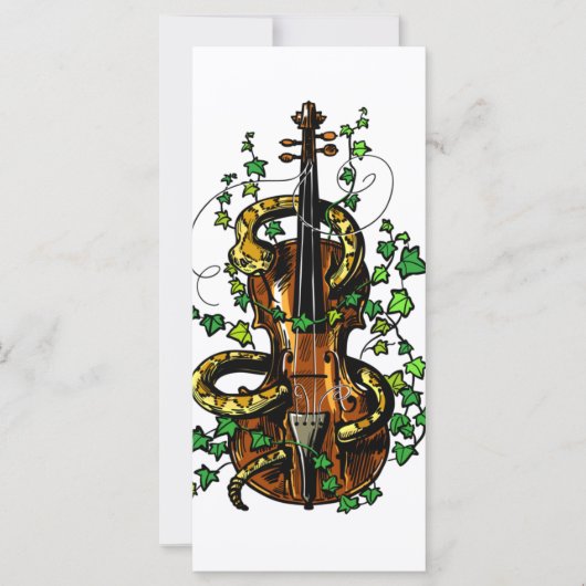 Carte Violon et serpent (Devant)