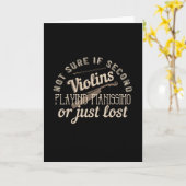 Carte Violon - Les seconds violons sont juste perdus (Fleur jaune)