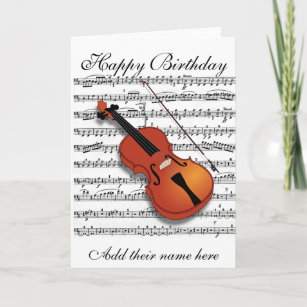 Cartes Violon D Anniversaire Zazzle Be