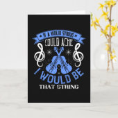 Carte Violon - Si une corde de violon pouvait faire mal (Fleur jaune)