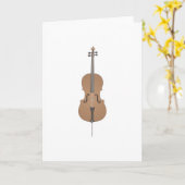 Carte violoncelle (Fleur jaune)