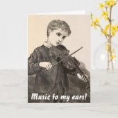 Carte violoniste (Fleur jaune)