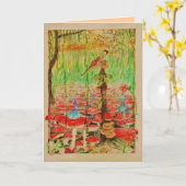 Carte Violoniste october (Fleur jaune)