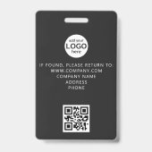 Carte VIP All Access QR Code Event Black Badge (Dos)