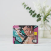 Carte VIP| Carte de crédit Photo Invitations d'ann (Debout devant)