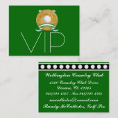Carte VIP Golf - SRF (Devant / Derrière)