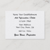 Carte VIP pour clients - SRF (Dos)