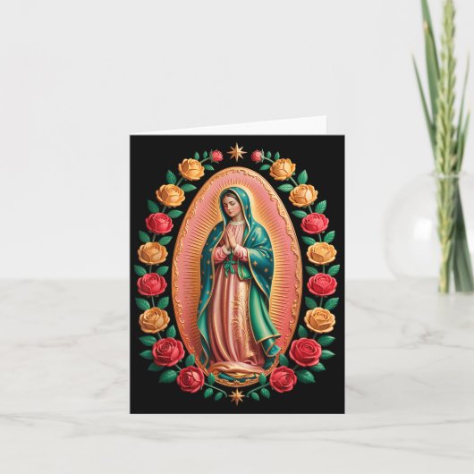 Carte Virgen De Guadalupe Saint Mary Christian Religious (Devant)