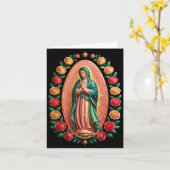 Carte Virgen De Guadalupe Saint Mary Christian Religious (Fleur jaune)